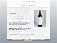 Tablet Screenshot of andrewgeoffrey.com